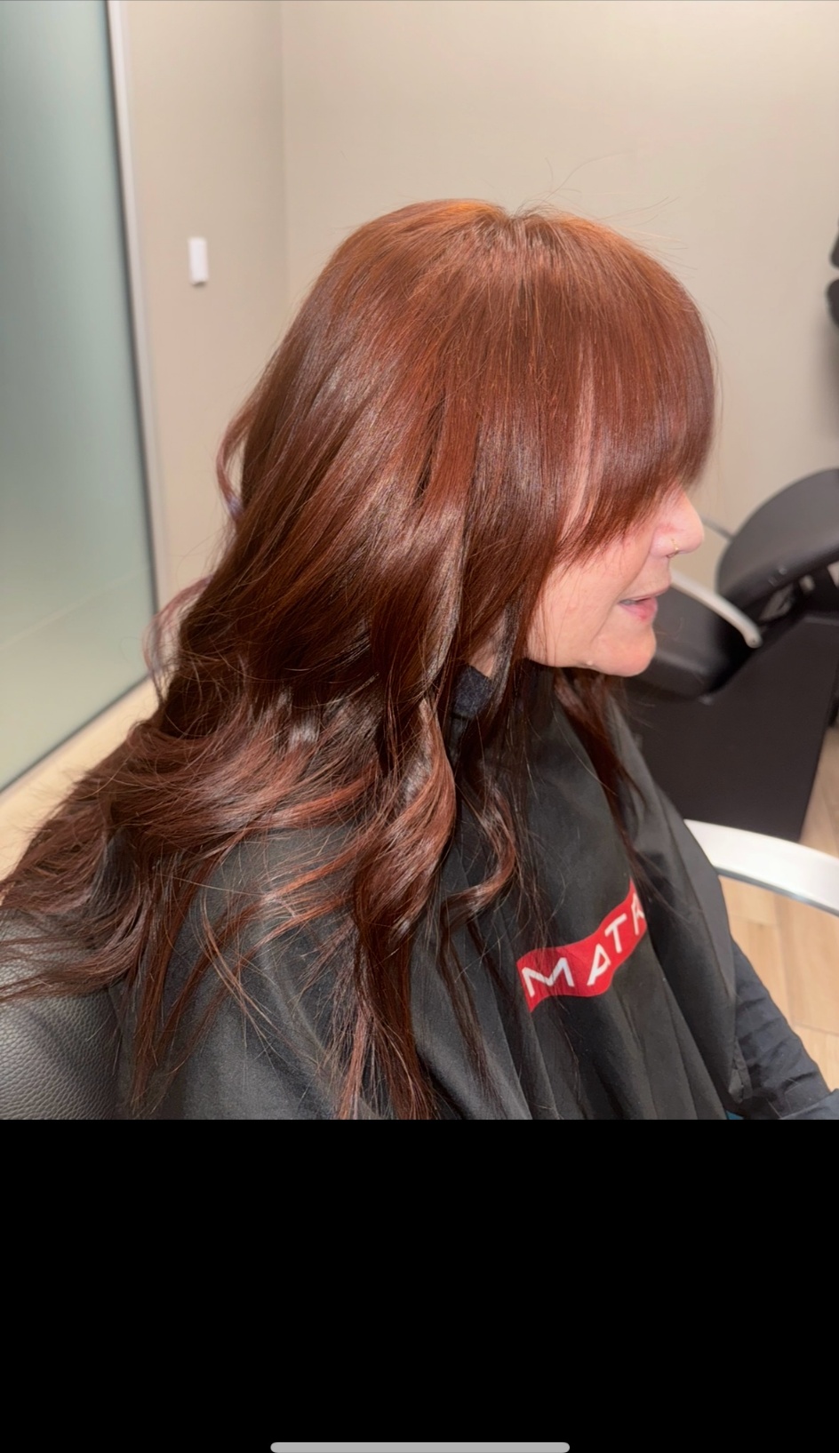 After mesh integration system showing natural coverage and volume